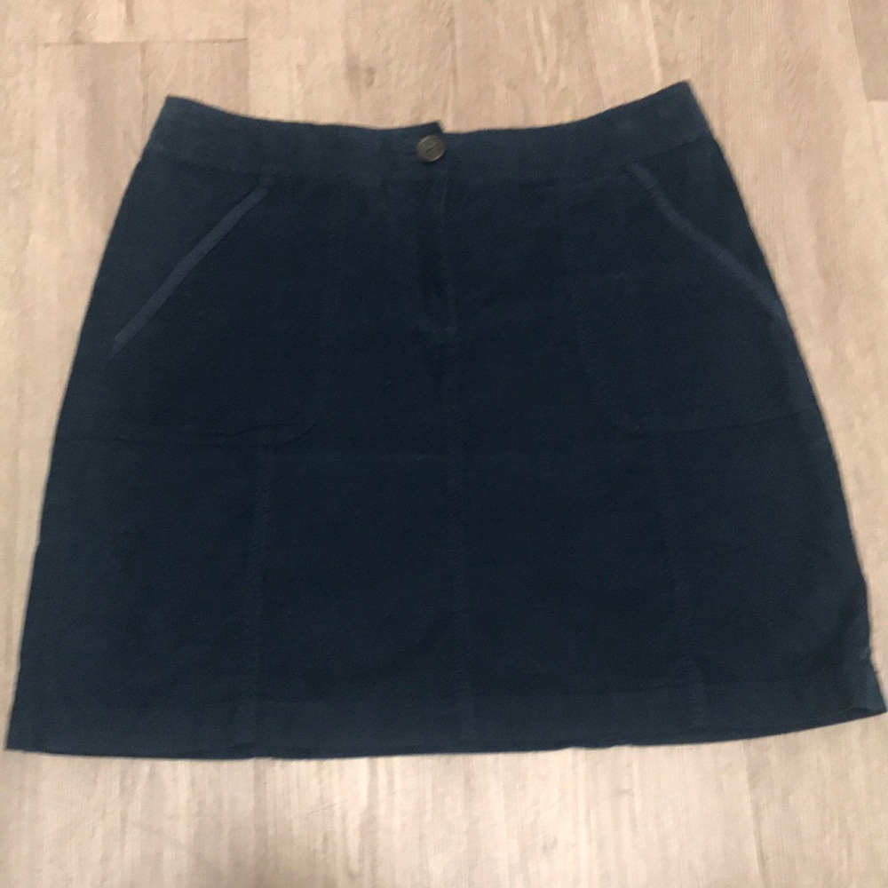 Blue corduroy skirt, size 6